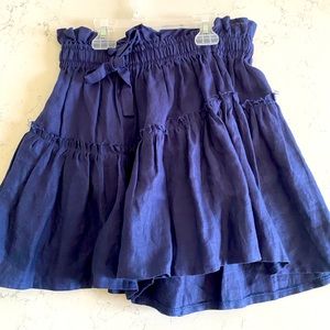 Blue trendy beach skirt